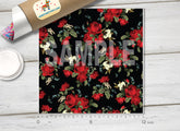 Rose Flower Patterned Adhesive Vinyl 292